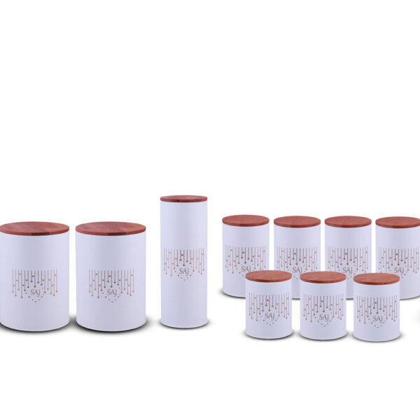 سرویس 12 پارچه درب چوبی طرح دار