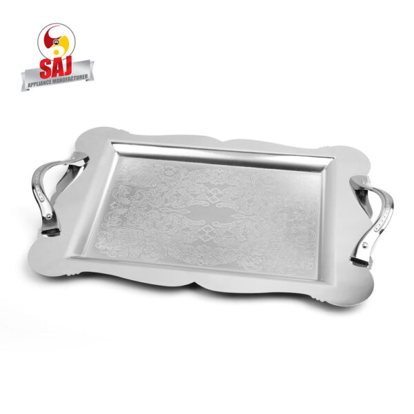 سینی استیل دالبری بزرگ کرم کد :3168c