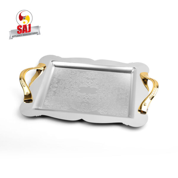 سینی استیل دالبری کوچک طلایی کد: 3268G