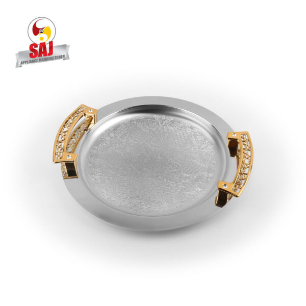 سینی گرد طلائی اسپرت
